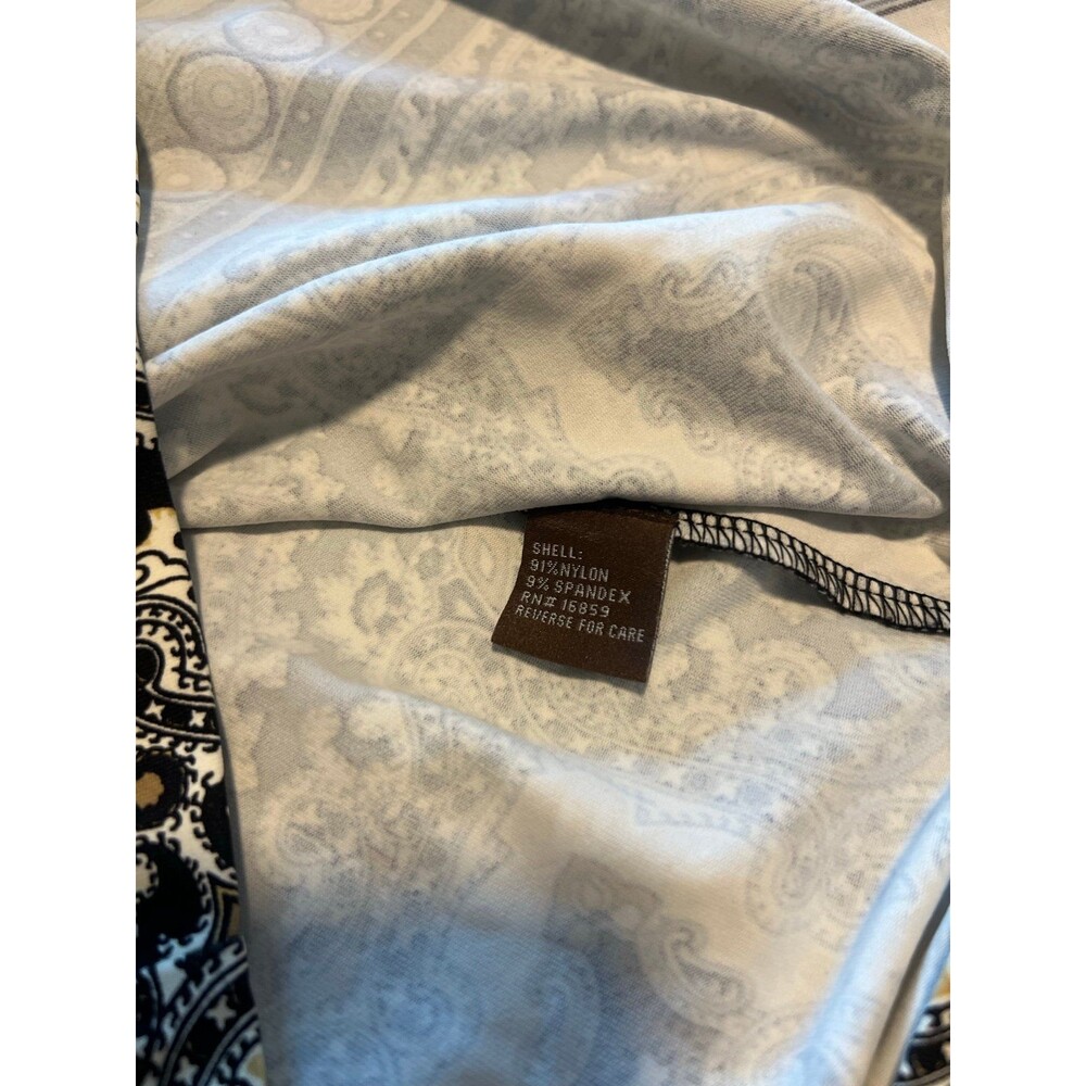 J. McLaughlin Black & Tan Patterned Dress in Great Condition! Size Medium - Picture 11 of 11